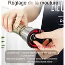 Moulin à poivre Maxcook en acier inoxydable 304, manuel, bouteille pour poudre de poivre noir, poivre du Sichuan, petit format, MCPJ026 image 7