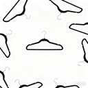 ANQI Non-Slip Suit Clothes Hangers, 
Black, Pack of 50 image 2