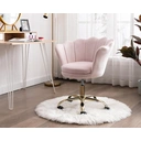 CHAIRUS Ya-Home Chaise de bureau pivotante avec hauteur réglable et roulettes - Rose clair image 6