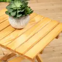 Interiors by Premier Side Table Beauport Wood Foldable Natural image 3