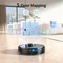 Lubluelu Robot Vacuum Cleaner with Wiping Function 2-1, 4000Pa Vacuum Cleaner Robot Laser Navigation with 5 Cards, 55 dB Robot Vacuum Cleaner with App Control, Ideal for Pet Hair, Carpets, HardLubluelu+SL60D+Robot Vacuum Cleaner image 3