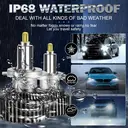 ENdureLite U11 H7/H18 LED Light Bulbs, 6000K 110W 20000LM Brighter Light, 360° CSP Chips LED Bulbs for Cars image 8