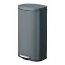 SONGMICSHOME  30L KitchenRubbish Bin with Soft-Close Lid and Inner Bucket, Greenish Gray image 0