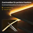 Vivreal COB LED-Streifen 1,99 m, 3000K warmweiß, dimmbar, flexible LED-Tape mit Netzteil und RF-Fernbedienung, hoher CRI 92, Neujahrsofferte, Top-Geschenkideen image 5