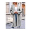 Women's Long Cardigan Sweaters Chunky Open Front Oversized Slouchy Knit Fall Trendy Coatigan Jackets (lightgray, M) image 1