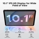 DOOGEE Tab A9 Android 15 Tablet， 10-inch， Unisoc T310， 12GB RAM， 64GB ROM (Expandable to 2TB)， 6580 mAh Battery， 5G WiFi， Dual Speaker， AI Camera， Type-C， GMS， BT， Face ID， 3.5mm Jack， Blue image 4