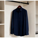 6 Pack High-Grade Solid Wooden Suit Hangers, Claret Finish, Contoured Shoulders for Formal Attire Organization image 1