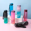 JORDAN & JUDY Tritan Sports Water Bottle with Handle, Pure Black, 1000ml Large Capacity image 2