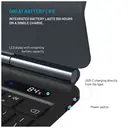 FIXED TORRAS Clavier Typee fixe pour Apple iPad 11" (2018–2022) / iPad Air (2020–2025), Langue EN, Noir image 7