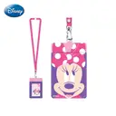 1pc Disney Minnie Mouse Lanyard Card Holder Officially Licensed Cute Polka Dot Hello Themed Movies Anime Peripheral Character ID Case Accessory Gift image 2