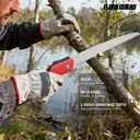 FLORA GUARD 12 Inch Folding Pruning Saw, Quality SK-5 Steel, Soft Grip Hand Saw for Wood Gardening Camping Bushcraft image 3