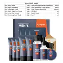 QUIYUM   New Year Gift Men's Skincare Set (12pcs) - Eye Cream 20g, Face Mask 25g×3, Day Cream 30g, Night Cream 30g, Beard Balm 30g, Beard Growth Oil 30ml, Facial Cleanser 50g, Scrub 50g, Beard Shampoo 60ml, with Beard Comb image 3