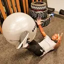 Capelli Sport Ballon d'exercice 65 cm, ballon de yoga, ballon de fitness, ballon d'équilibre et de stabilité, ballon de grossesse, ballon de gym pour le renforcement du tronc, rééducation physique, chaise de bureau à ballon de yoga, antidérapant et anti-éclatement image 3