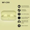 Sony WF-C510 True Wireless Earbuds (Yellow) image 4