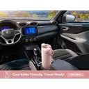 POWCAN by Meoky 26oz Dual-Opening Sports Water Bottle with Carry Handle –Pink image 3