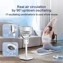 Airmate Air Circulation Fans with Adjustable Height [0.45~1.08m], 3 Blades,10m Wind Distance, Knob Control, Detachable & Portable,New Arrival image 5