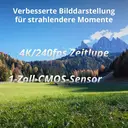 DJI Osmo Pocket 4 Standard Combo, Pocket Gimbal Vlog-Kamera, 1-Zoll-CMOS & 4K/240 fps, 3-Achsen-Stabilisierung, 2x verlustfreier Zoom, 107 GB integrierter Speicher, 2-Zoll-Drehbarer Bildschirm, Videokamera für Fotografie image 2
