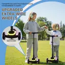 Neuleb  YFQ  Kids Scooter for Boys Girls Ages 3-10, 3 Wheel Light Up Toddler Kick Scooter with Dynamic LED Modes, Foldable Adjustable Height, Extra Wide Deck, Lean to Steer Outdoor Toy Gift image 5