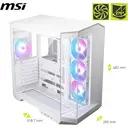 MSI MAG Pano 100R PZ Midi Tower - White image 1