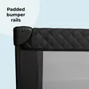 My Babiie Black Quilted Travel Cot image 4