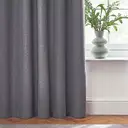 Furn Eyelet Curtains Dawn Blackout Charcoal W:168xL:183cm image 4