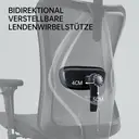 Sihoo M57 Chaise de bureau ergonomique en mesh avec soutien lombaire réglable, accoudoirs 3D, dossier haut respirant, noir image 6