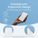 Anker MagGo magnetische Powerbank (10.000 mAh, schlank, weiß) Qi2-zertifiziert, tragbar, 15 W ultraschneller MagSafe-kompatibler Ladegerät, ergonomisches Design, nur für iPhone 17/16/15/14 image 3