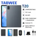TABWEE T20 Tablet mit 10,1-Zoll-Incell-Display, 24 GB (8+16) RAM + 256 GB ROM/2 TB TF, Gemini AI, T606 Octa-Core-Prozessor + 8-MP-Kamera, 5000 mAh, Widevine L1, 2-in-1-Tablet mit Tastatur/Maus/Stift image 0