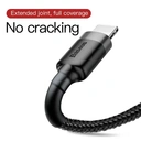 Baseus 2A Cafule USB for USB-C Cable - 2M - Grey/ Black image 3