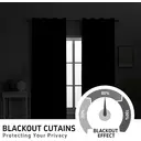 YSTYLE Rideaux occultants anti-lumière pour chambre et salon – lot de 2 panneaux, isolation thermique, 140 x 280 cm, ZGB, beige image 4