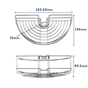 Croydex Clip On Shower Riser Rail Basket image 2
