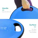 'Balance Board   Exercise Balance Stability Trainer Portable Balance Board with Handle for Workout Core Trainer Physical Therapy & Gym 15.7" Diameter No-Skid Surface image 1