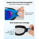 OutdoorMaster Goby Lunettes de natation adulte - Bleu image 4