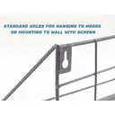 KEVAHOME GREY METAL WIRE WALL SHELF W GREY BOARD S/3  L:18X6X6 M:14X5X6 S:11.5X4X5, New Year Sale , Top gift picks image 6