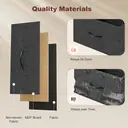 HOMCOM Fabric Chest of Drawers Bedroom with Charging Station, Dresser with 8 Fabric Drawers and Steel Frame for Living Room, Rustic Brown and Black image 7