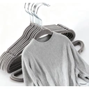 30 Pack Kids' Velvet Non-Slip Clothes Hangers, Space-Saving, Grey, Perfect for Toddler & Children's Clothing image 3