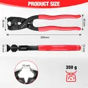 WORKPRO Pince universelle à couper multifonction, robuste, à long manche, avec extracteur de clous, 205 mm image 2