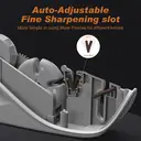 LIFEPAL Multi-Angle Adjustable Knife Sharpener, Three-Stage Sharpening System, Suitable for Kitchen Knives, Scissors and Serrated Knives image 5