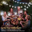 Vivreal Solar Bubble Ball String Lights – 7M (23 ft) 50 LEDs Cool White， Waterproof Outdoor Solar Fairy Lights for Garden， Patio & Holiday Decoration, New Year Sale , Top gift picks image 7