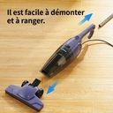 ochama Aspirateur balai 2-en-1 avec fil léger, haute puissance d’aspiration 550 W, corps fin, bac à poussière visible, montage et démontage faciles - 0,5 L image 6