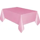 Unique Plastic Table Cover, Lovely Pink, 1.37 x 2.74m image 0
