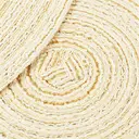 Lot de 6 sets de table ronds en polyester et coton tissé effet pailleté, diamètre de 38 cm - Beige / or image 6