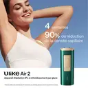 ULIKE Air 2 Épilateur IPL avec technologie de refroidissement par glace indolore, corps et visage - Vert image 2
