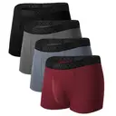 BAMBOO COOL Mens Trunks Underwear Performance Breathable Mesh Fly Zone Moisture-Wicking XL (4 Pack) image 0