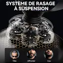 Rasoir électrique Enchen Alien Pro 2 pour utilisation à sec ou sous l'eau, avec tête flottante magnétique amovible 7D, idéal pour les hommes chauves, 1 pièce. image 2