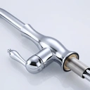 Homary Tracier Gooseneck Single Lever Handle Kitchen Tap with Pull Out Spray Chrome image 6