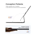 Inateck Housse Clavier magnétique pour iPad Air 11" M4/M3/M2, Air 5e/4e gen 10,9", Pro 11" (1re-4e gen) : Support Cantilever Flottant, rétroéclairage 7 Couleurs et trackpad, AZERTY image 2