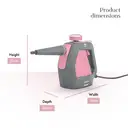 Swan x TV's Queen of Clean Handheld Steam Cleaner, 3 Steam Pressure Settings, 9 Attachments, 5 m Cable, 220 ml Tank - Pink, SC17350QOCN image 8