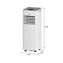 ELECCI Climatiseur Mobile 9000 BTU (2,7 kW), 4-en-1 Refroidissement/Déshumidification/Ventilation, Télécommande, Minuterie 24h, Kit Fenêtre, pour pièces jusqu’à 30 m², R290, Classe A image 9