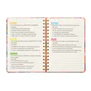 Jubiluu Carnet à spirale A5 à couverture rigide, ligné - 96 feuilles (papier offset 100 g/m²) - avec bande élastique - Carnet règlé crème classique pour écrire, école, bureau et cadeaux - Fleur d’oranger image 7